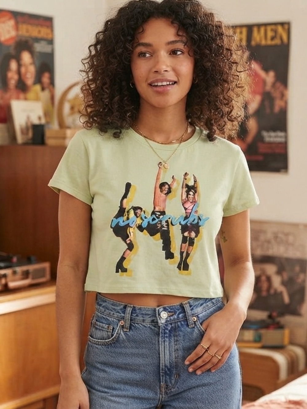 TLC Cream Crop Top